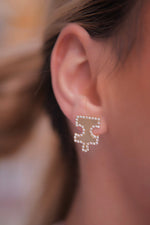 SOLUM Puzzle Gold Stud Earrings