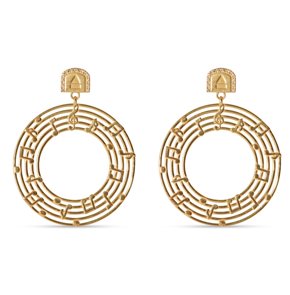 ORBIT Gold Hoop Earrings