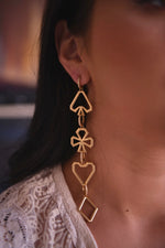 BOND the Cards Set Gold Earring