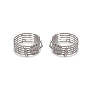 REWIND Musica Silver Hoops