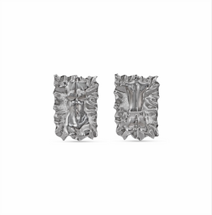 DEA Silver I Sculpted Body Earrings I Goddess Silhouette