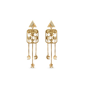 MAISON Gold Puzzle Earrings