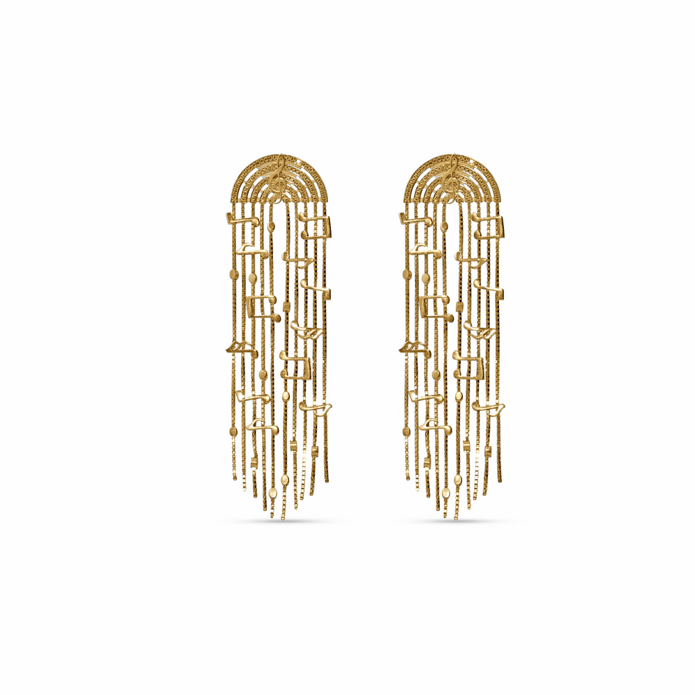 Preorder | CASCADE Musica Gold Earrings