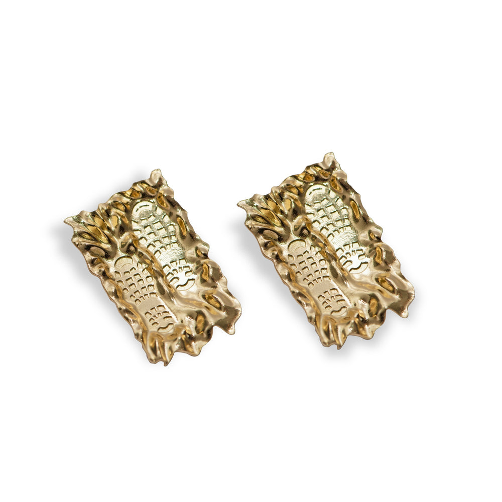 FOOTSTEPS Gold Earrings