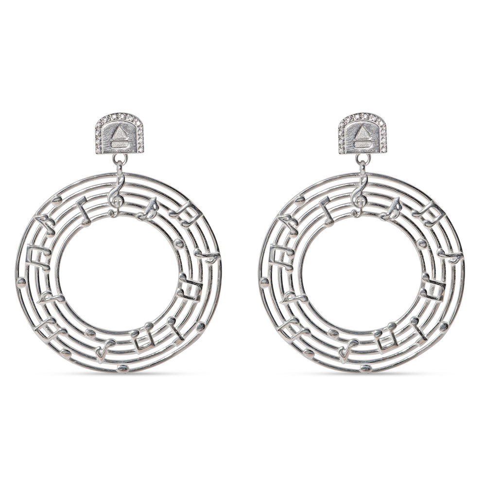 ORBIT Silver Hoop Earrings