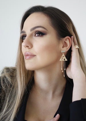 BALANCE Gold Puzzle Earrings