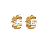 REWIND Musica Gold Hoops