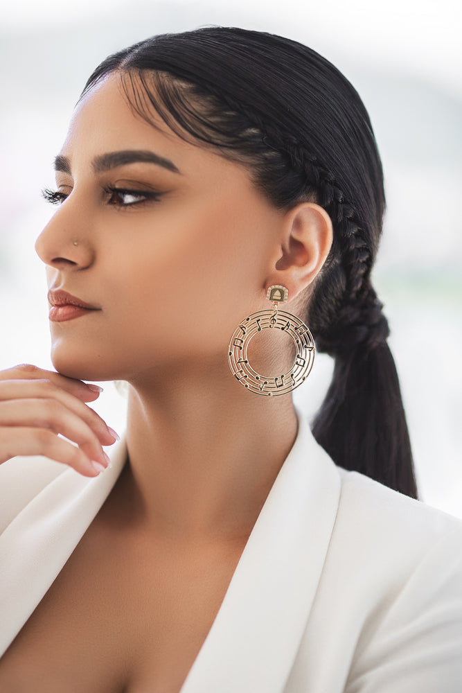 ORBIT Gold Hoop Earrings